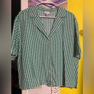 Target Button Down Blouse size medium